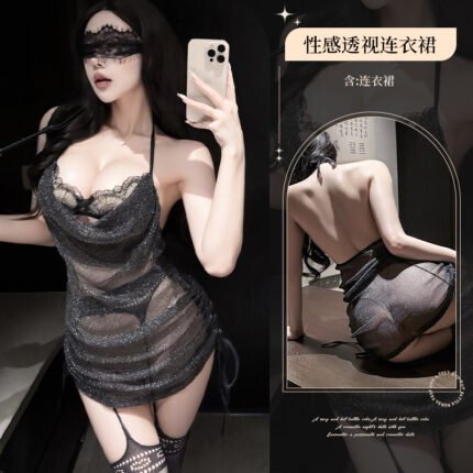 DML性感吊带蕾丝诱惑睡裙