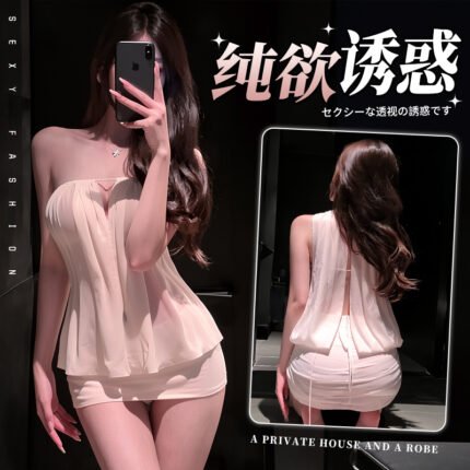 DML性感吊带网纱透视护士服